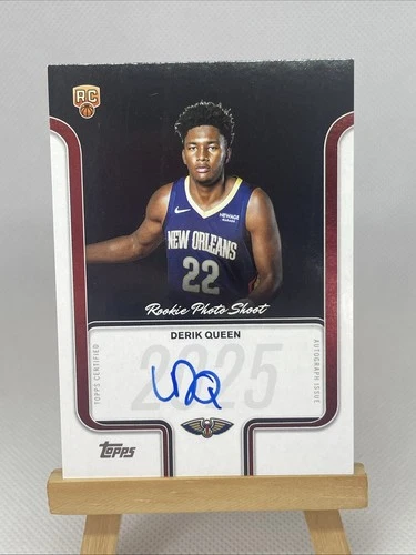 DERIK QUEEN 2025-2026 TOPPS RC ROOKIE PHOTO SHOOT AUTOGRAPH PELICANS AUTO SP