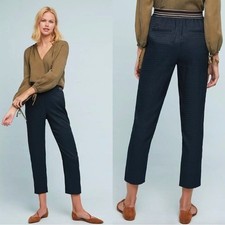 Anthropologie Women's XS Essential Pull-On Sporty Trouser Navy Blue MSRP 120