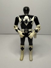 Vintage 1993 Mighty Morphin Power Rangers Black Ranger Flip Head Figure Bandai