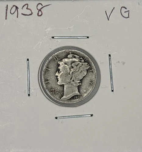 1938 VG Mercury Dime
