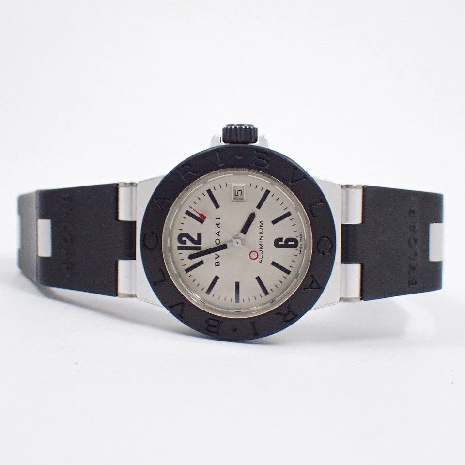 Orologio donna Bvlgari alluminio quarzo AL29A quadrante argento cinturino... - Immagine 2 di 4