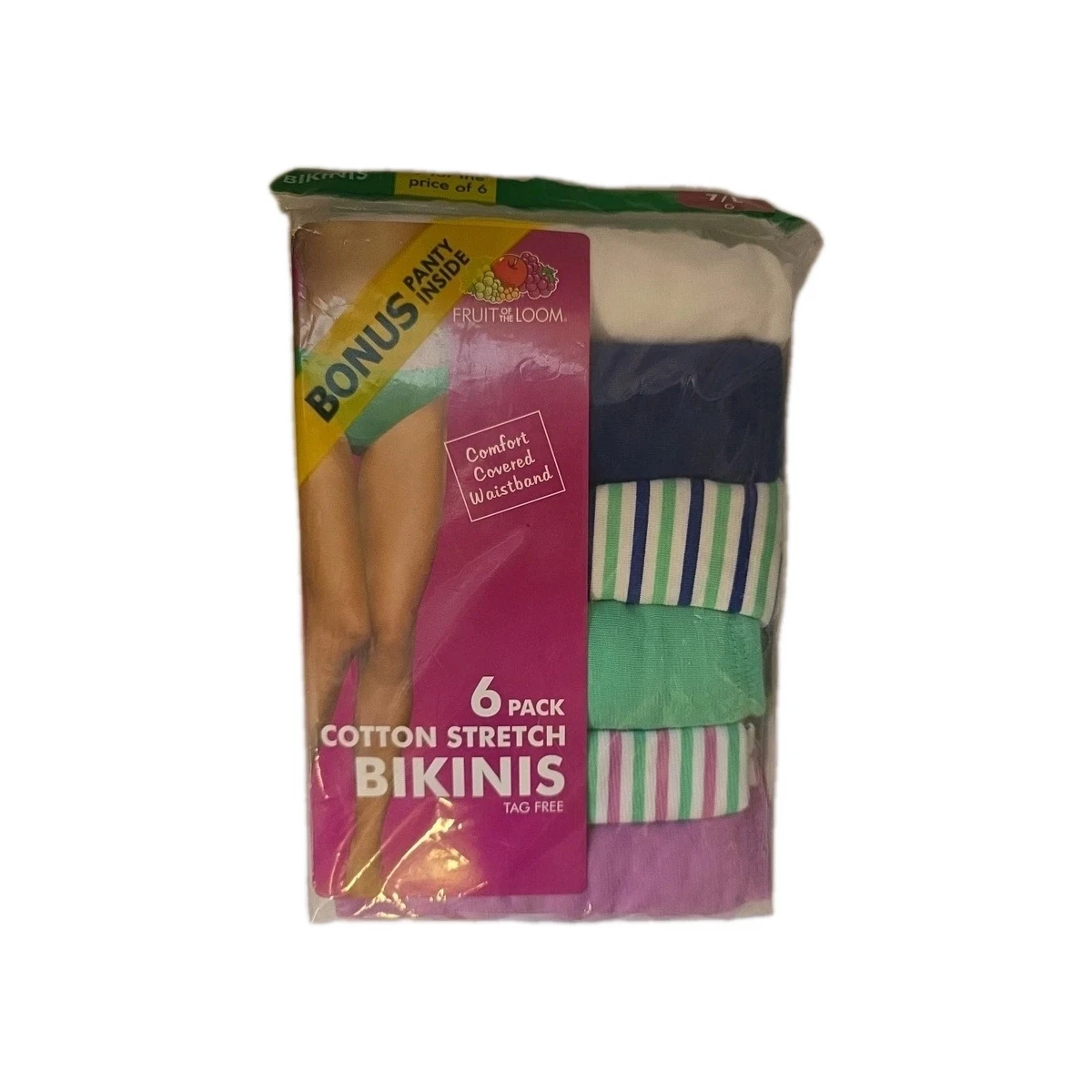 Fruit of The Loom Women's Eversoft Cotton Underwear Multipacks, Tag Free & Breathable, Available in Plus Size, Hi Cut - Navy/White/Pink, 5 Fruit of The Loom Women's Eversoft Cotton Underwear Multipacks, Tag Free & Breathable, Available in Plus Size, Hi Cut - Navy/White/Pink, 5