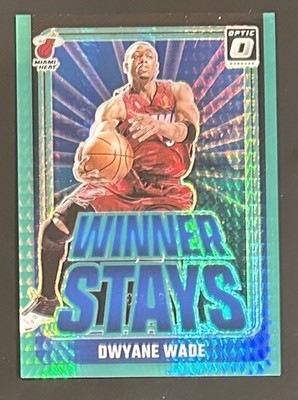 2024-25 Panini Donruss Optic Winner Stays Green Hyper Prizm 001/249 Dwyane Wade