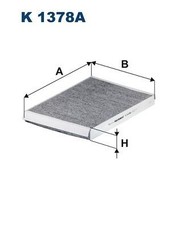 Innenraumfilter Aktivkohle 308Mm für Audi A4 1.4 2.0 2.9 3.0 4.0 6.0 ab 15->