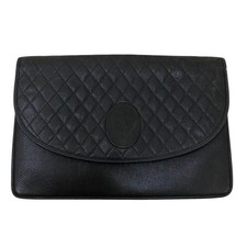 Borsa pochette Saint Laurent seconda borsa YSL Cassandra pelle marrone scuro ...