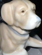 Lladro  Resting  Porcelain Labrador Dog Figurine by Lladro Porceval