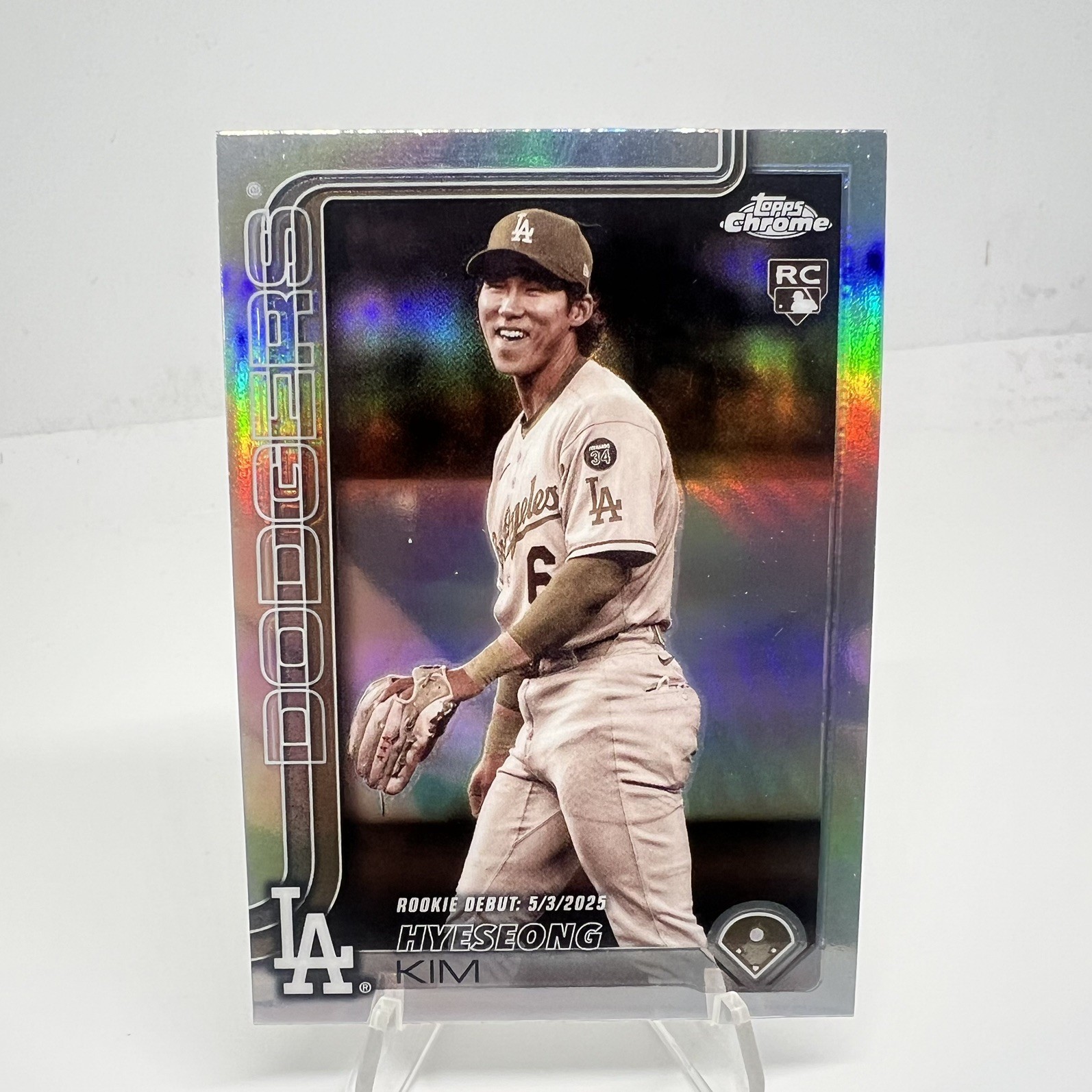 2025 Topps Chrome Update Hyeseong Kim Sepia Refractor USC149 RC Dodgers