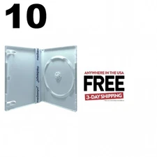 10 PREMIUM STANDARD Single DVD Cases 14MM **1-3 DAYS