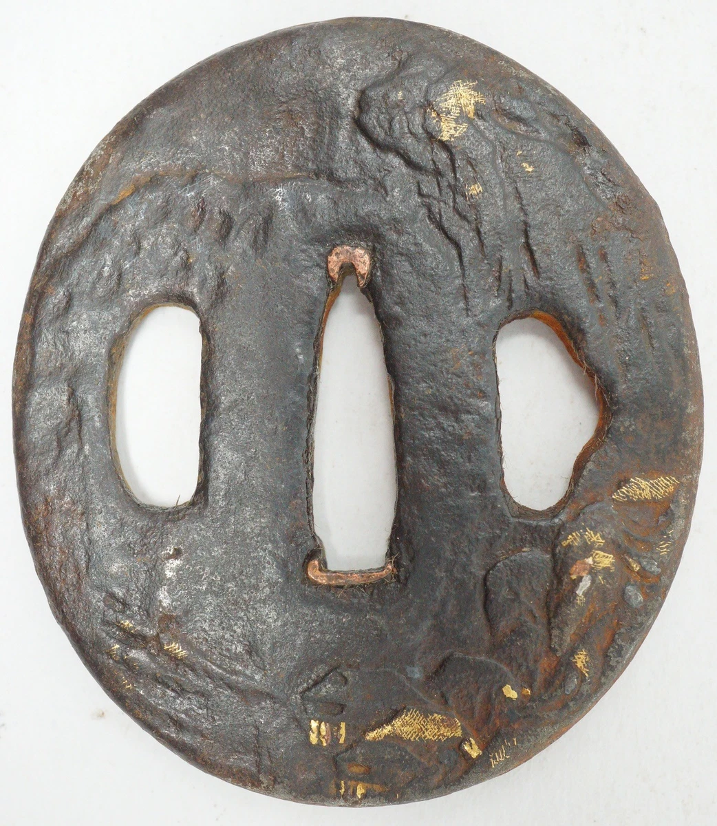 古董日本刀镡| eBay