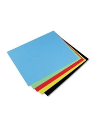 Pacon 54871 22" x 28" 4-Ply Railroad Board - Assorted (25/CT) New