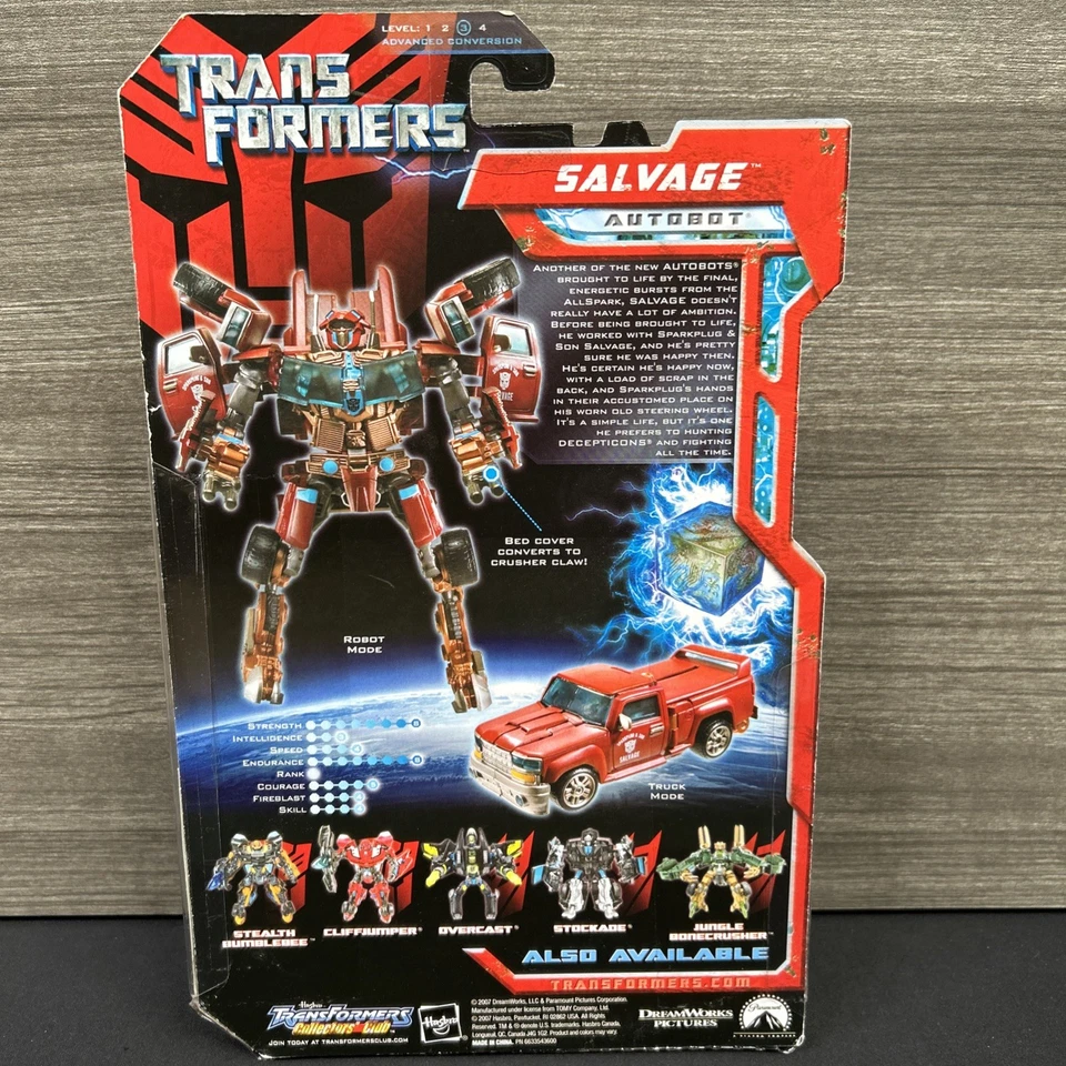 NUEVO Transformers Película 2007 Salvage Clase Deluxe Autobot Allspark Power Sellado Foto 2 de 4