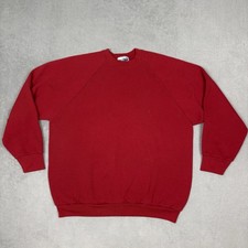 Vintage Fruit of the Loom Blank Crewneck Sweatshirt T-Shirt Mens XL Made USA 90s