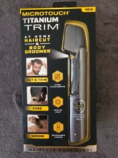 Microtouch Titanium TRIM Lighted Hair Cutting Tool and Body Groomer Cordless NIB