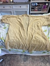 GIVENCHY Vintage Robe Sheer Beige Givenchy 80s Missing Belt