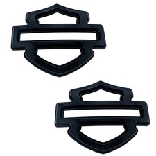 2pc Custom Tank Emblems Gloss Black Double Layer 5 Or 6 Gal Tank Cvo 2pc Custom Tank Emblems Gloss Black Double Layer 5 Or 6 Gal Tank Cvo