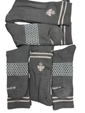 Bombas Black Socks Size L crew 5 Pairs NEW