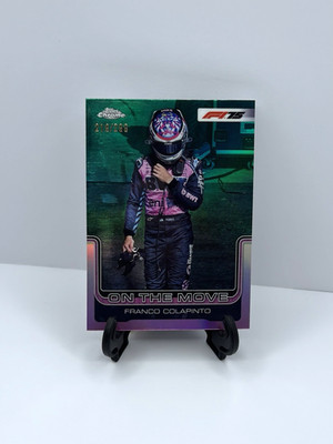 2025 Topps Chrome Formula 1 F1 Franco Colapinto #187 Teal /299 ON THE MOVE SP