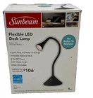 Sunbeam Flexible Silicone Neck Led Desk Lamp Black No Bulb Energy Star 290Lumens