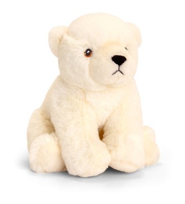 Kuscheltier Eisbär 18 cm Plüschtier Stofftier Bär weiß weich Geschenk sitzend