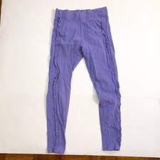 Mini Boden Lilac Ruffle Leggings, Size 11/12