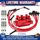 FD480 Coil & 6 Spark plug & Wire Tune Up Kit for 1991-2010 Ford Explorer V6 4.0L