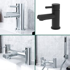 Nes Home Sink Basin Mono Bath Filler Bathroom Shower Mixer Chrome Brass Tap 