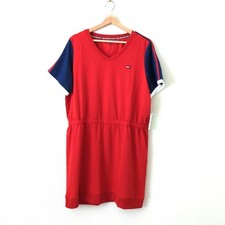 Tommy Hilfiger Sport Red Blue Sporty Dress Women Size XL NEW America Tennis Golf
