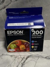 Epson Genuine 200 BCMY Ink Cartridges T200120-BCS 2027-2028 Sealed