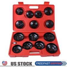 16pcs Oil Filter Wrench Set Cup Type Removal Tool Socket Kit 12 38 Adaptor