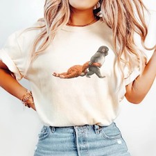 Gildan Tee Monkey Punch Graphic Shirt, Baby Monkey Holding Plush Toy, Animal Lov