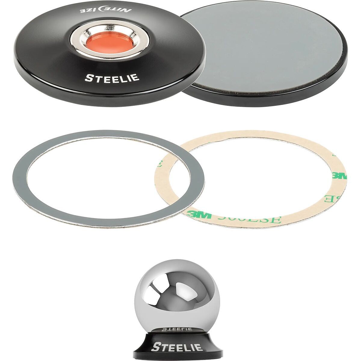 Комплект приборной панели Nite Ize Steelie Orbiter Plus Черный один размер 10390₽