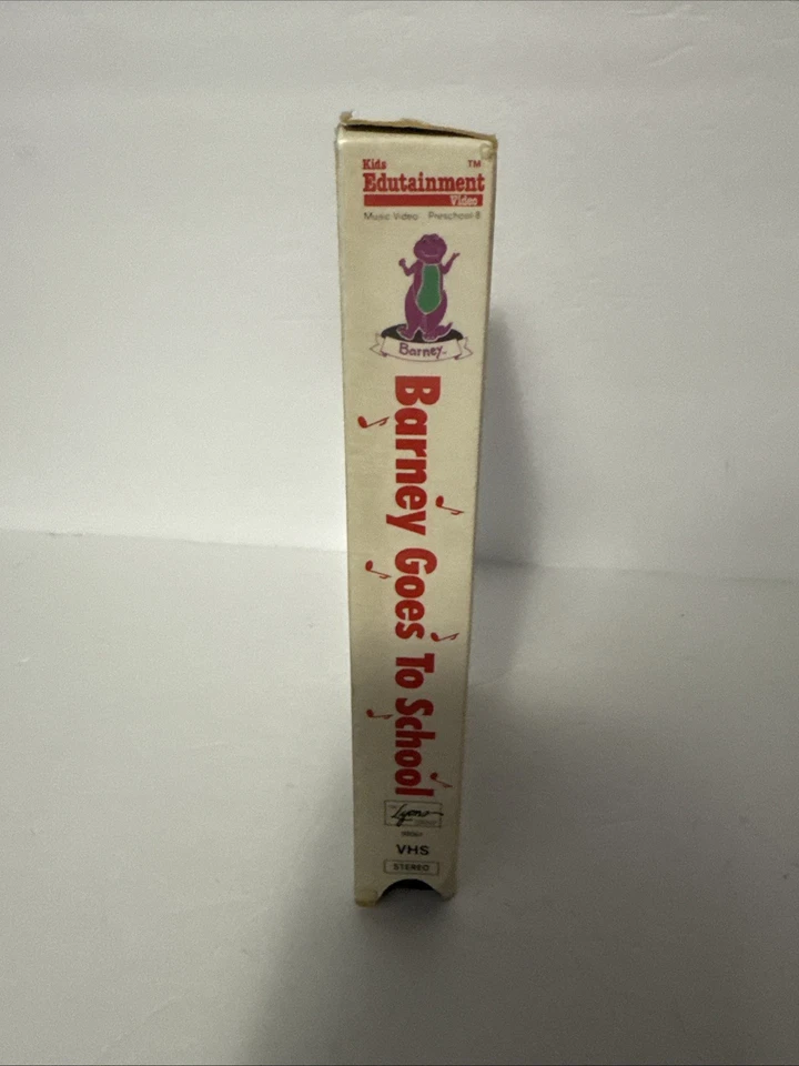 Barney & Backyard Gang Goes To School VHS 1990 Video Tape Rare Case Cover - Image 3 of 4