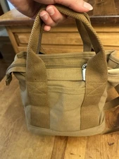 Small Canvas Tote Bag with Pockets for Women, Cute Mini Crossbody Shoulder Ba...