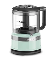 Compact 3.5 Cup Food Chopper Ice Blue Multi-Purpose Kitchen Processor