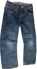 BRAGG Boys H M Jeans Regular Seat Straight Leg Adjustable Waist Youth Size 5-6Y