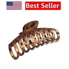 Versatile 4.3'' Leopard Hair Claw Clip - Perfect for Parties and Daily Wear