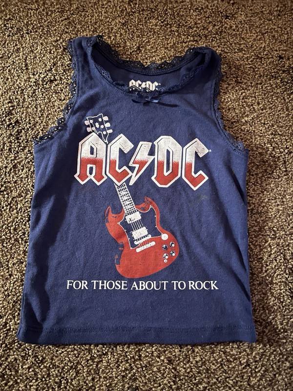 AC/DC Girls Shirt/ Size XS 4-5