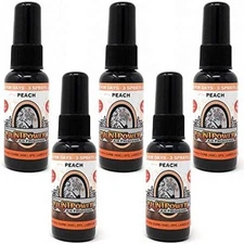 Blunt Power Air Freshener Spray for Car, Odor Eliminator, Peach, 1.5 oz, 5 Pack