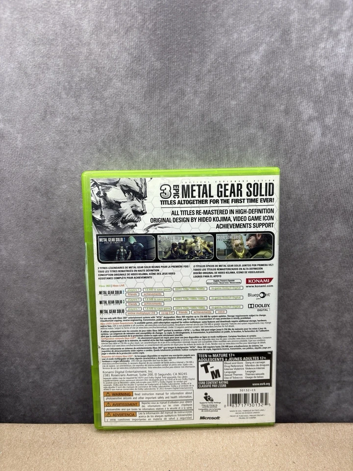 Metal Gear Solid HD Collection Completo CIB para Xbox 360 (2011) Foto 2 de 4