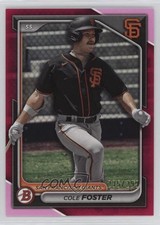 2024 Bowman Prospects Fuchsia Border 235/299 Cole Foster #BP-83 0us8