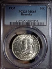 1937 Roanoke Classic Commemorative Silver Half Dollar - PCGS MS65
