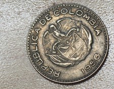 1956 Colombia 10 Centavos