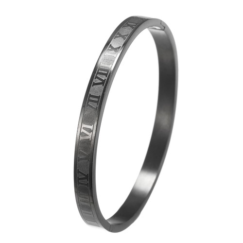 Luxury Royal Crown Charm Stainless Steel Roman Numeral Bracelets Buckle Bangles - Picture 27 of 28