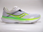 Saucony Women's S10830-75 Ride 16 Running Shoes, White/Slime, 8 Medium Us