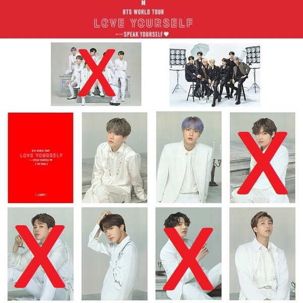 BTS SPEAK YOURSELF FINAL IN SEOUL POSTER FULL SET/INDIVIDUAL