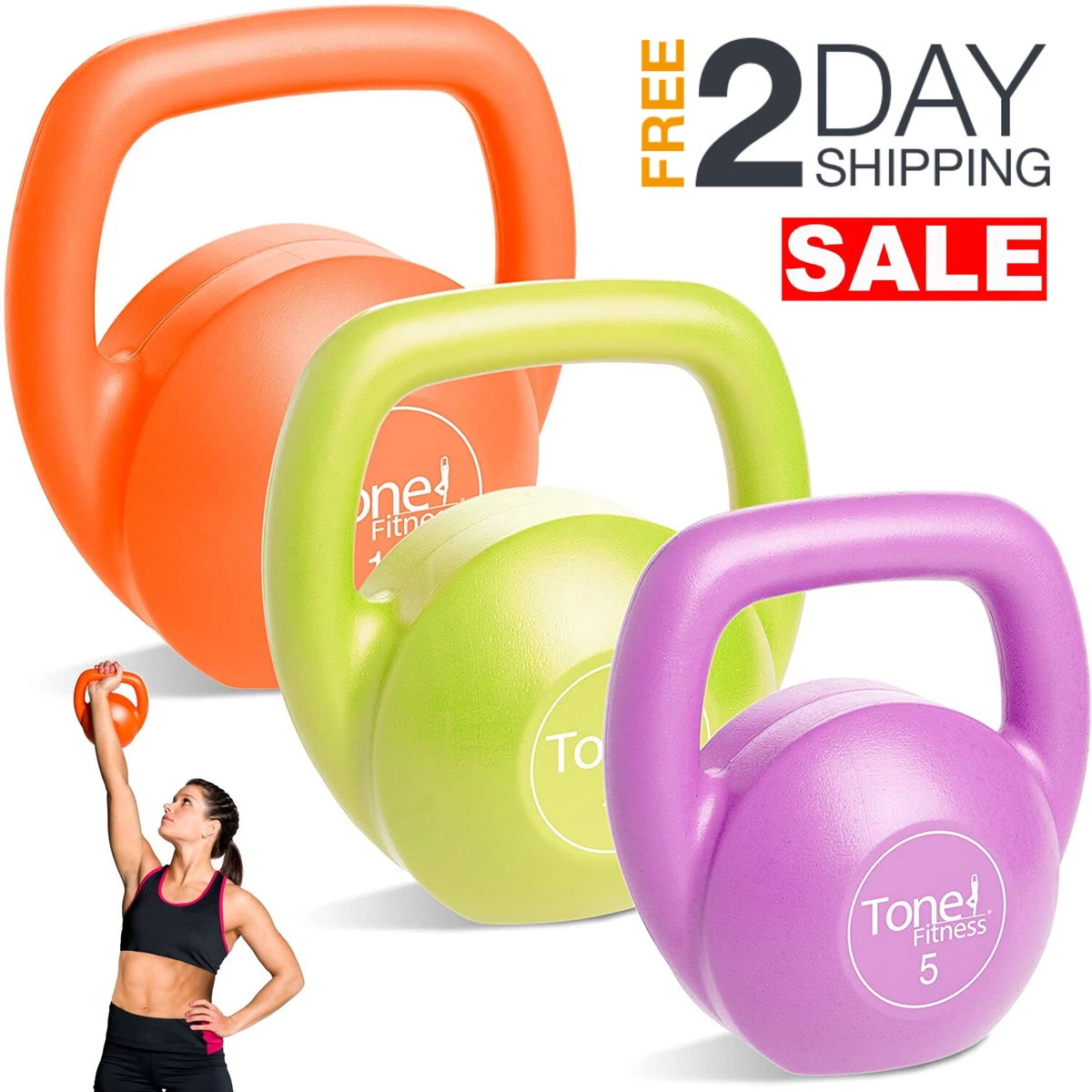 Juego De Pesas Rusas Con Soporte Para Ejercicios Gym 30 Libras