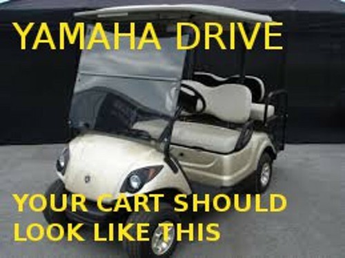Vinyl YAMAHA DRIVE/DRIVE2 Golf Cart Custom Front&Rear Seat Covers Staple On DIY - Picture 4 of 7