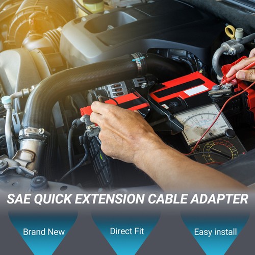 Car Motorcycle Battery SAE Quick Extension Cable Adapter 11.81ft 18 AWG 1 Pcs - Picture 2 of 8