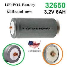 3.2V 6Ah 32650 LiFePo4 LITHIUM IRON PHOSPHATE BATTERY CELL Brand New