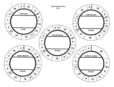 Players for 1960 Cadaco All-Star Baseball Game 61 UNCUT Center-Cut Discs